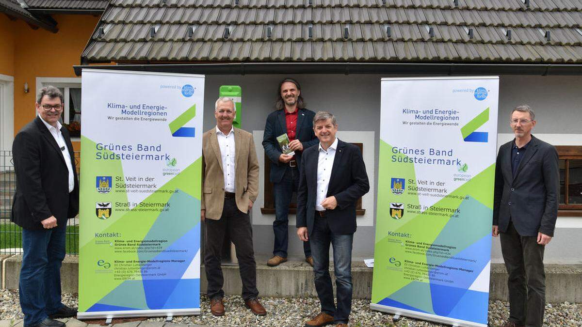 Setzen auf gutes Klima: Josef Rauscher, Reinhold Höflechner (Straß), Modellregionsmanager Christian Luttenberger sowie Gerhard Rohrer und Manfred Lechner (St. Veit)