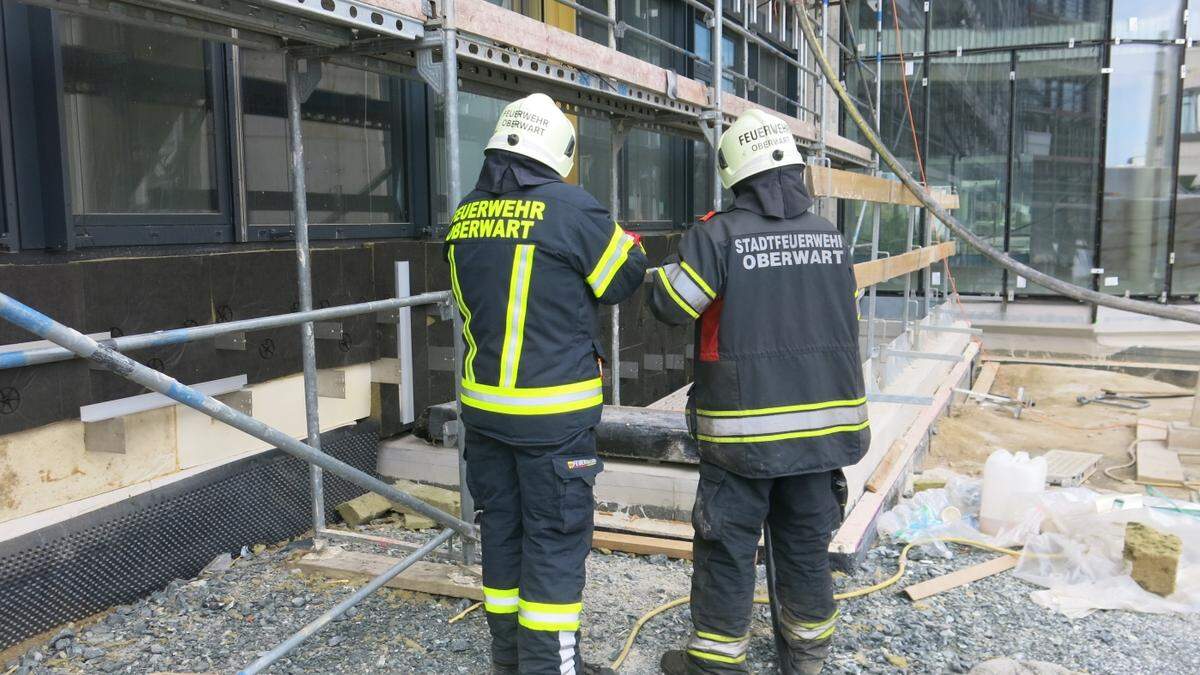 Im Keller der Baustelle war ein Brand ausgebrochen