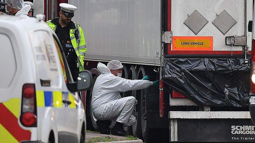 Die Leichen der 39 vietnamesischen Migranten waren Ende Oktober 2019 in einem Industriegebiet östlich von London in einem Kühl-Lastwagen entdeckt worden