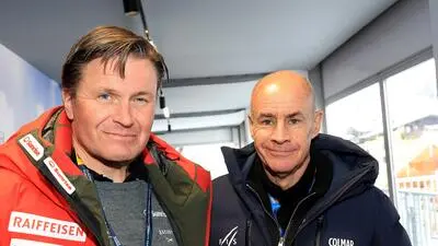 Urs Lehmann (links) und Präsident Johan Eliasch 