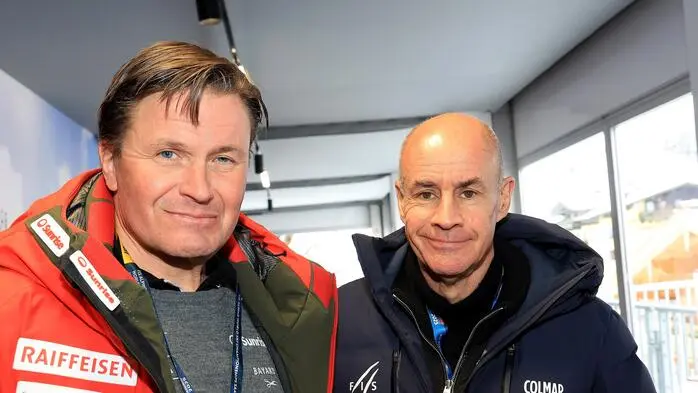 Urs Lehmann (links) und Präsident Johan Eliasch 