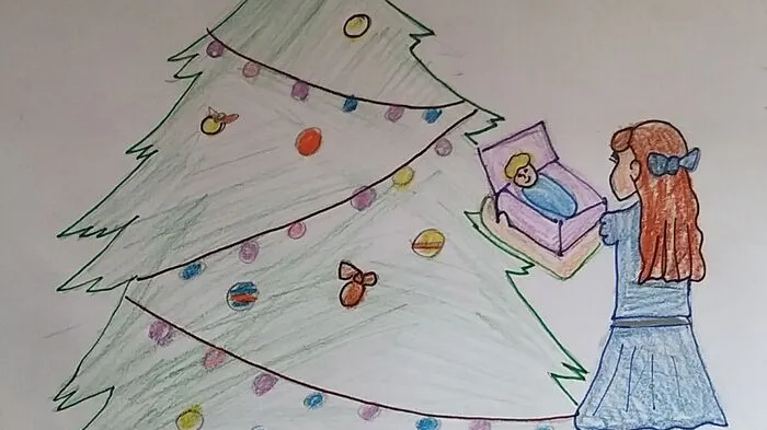 Natalie Pfingstl aus Bruck ist elf Jahre alt. Sie wünscht sich für jedes Kind auf dieser Welt einen schön geschmückten Christbaum mit einem Päckchen darunter. Ihre Wunschvorstellung hat sie zu Papier gebracht. 