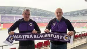 Als Slobodan Grubor (rechts) bei der Austria präsentiert wurde, sah die Situation noch freundlicher aus 