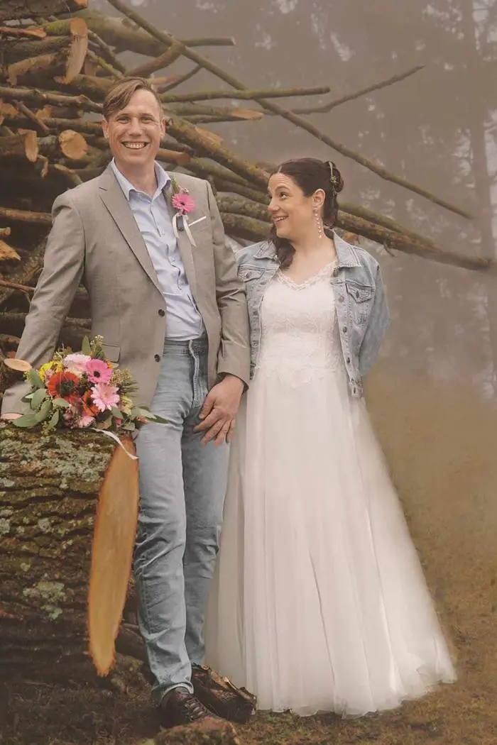 Thomas Radl mit seiner Braut Beate Schönhart, die ihren Nachnamen behält