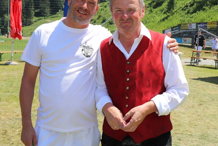 Franz Hinteregger (2. von Links) konnte mit der gesamten  Fußball Veranstaltung sehr zufreiden sein.