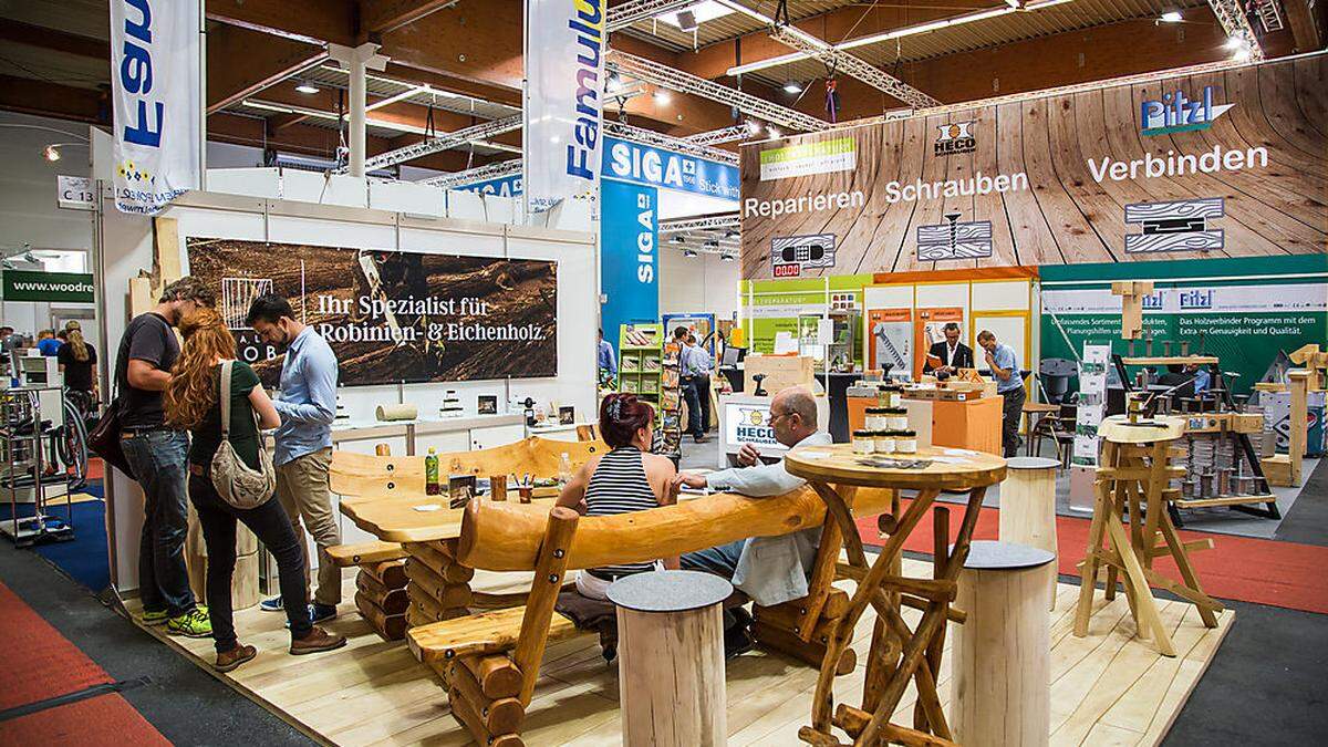 Kärnten will in Nagano auch die gesamte Holz-Wertschöpfungskette präsentieren - wie hier bei der Holzmesse in Klagenfurt Anfang September