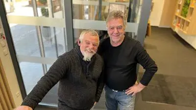 Klaus Schwarzbart (60) und Hans Pos (64) aus Leoben sind ein eingespieltes Security-Team