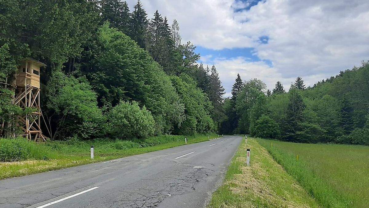 Der Hochsitz an der Karnburger Straße