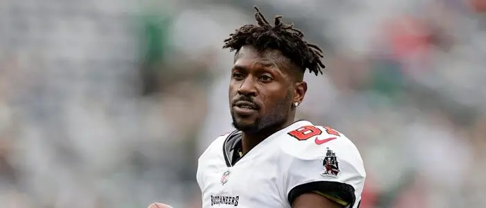 Antonio Brown, hier im Jahr 2022 in den Diensten der Tampa Bay Buccaneers