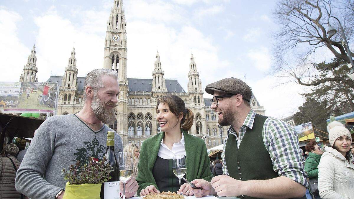 100.000 Gäste werden in vier Tagen beim Steiermark-Frühling vor dem Wiener Rathaus erwartet