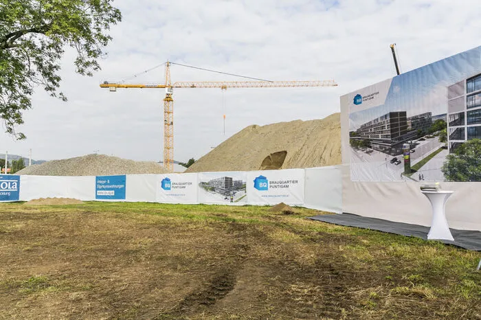 Hier entsteht bis 2022 das "Brauquartier Puntigam".