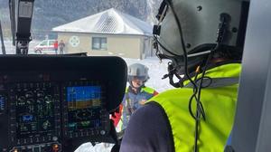 Polizeihubschrauber im Einsatz bei Suche nach Grazer