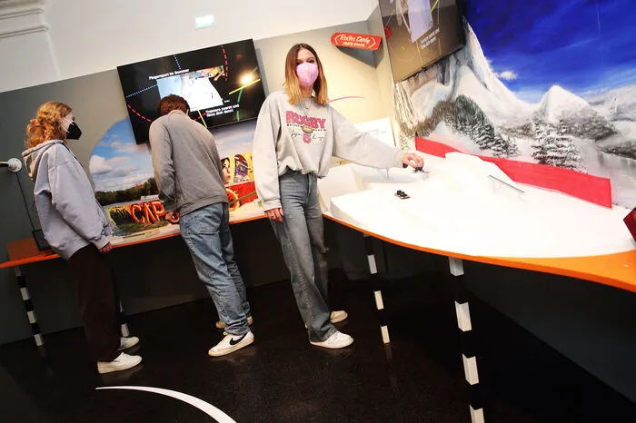 ... oder Fingersnowboard fahren