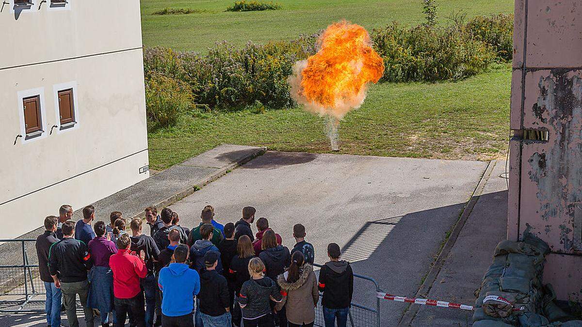 In Glainach ging bei einer Übung eine Bombe hoch