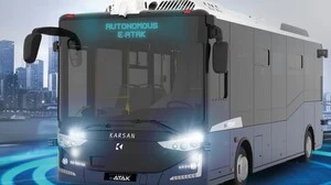Einer der Kandidaten für das Projekt rund um die Koralmbahn: Der Bus „Autonomous e-ATAK“ von Karsan