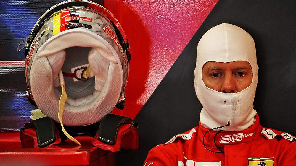 Sebastian Vettel blickt nich gerade zuversichtlich in eine rosige Ferrari-Zukunft