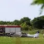 Flugzeugwrack nach Absturz in Medulin, Kroatien