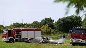 Flugzeugwrack nach Absturz in Medulin, Kroatien