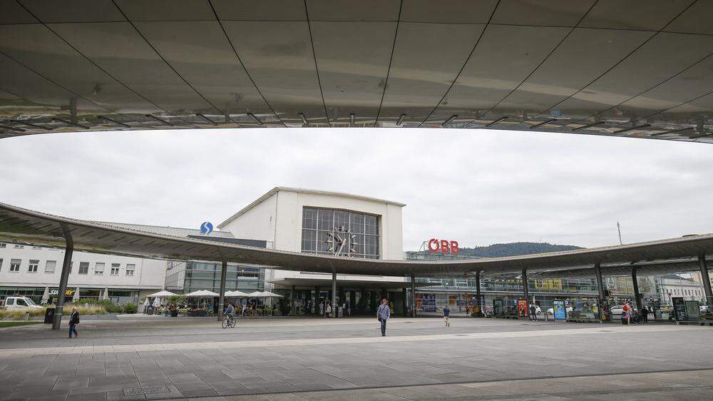 Der Europaplatz am Grazer Hauptbahnhof