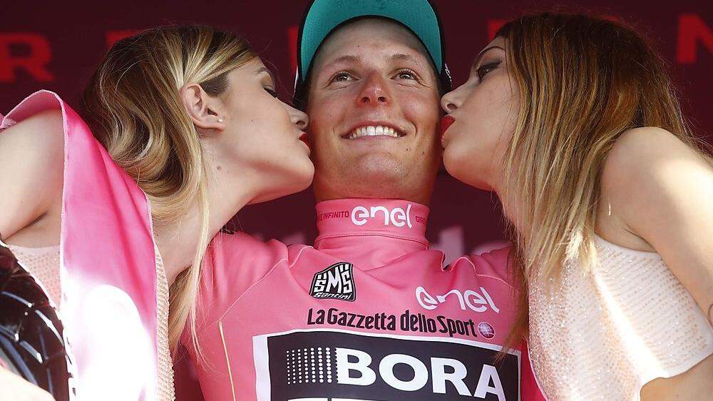Lukas Pöstlberger durfte sich freuen: Er gewann die erste Etappe des 100. Giro d'Italia