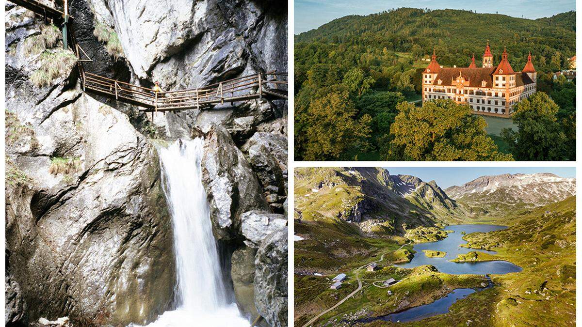 Bärenschützklamm, Schloss Eggenberg, Giglachseen