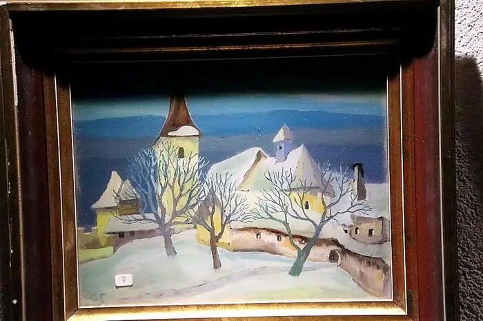 Die besondere Liebe der Frau Schermann-Gußmack galt dem Zeichnen und Aquarellieren, auch Hinterglasbilder zählten zu ihrem Schaffen. 