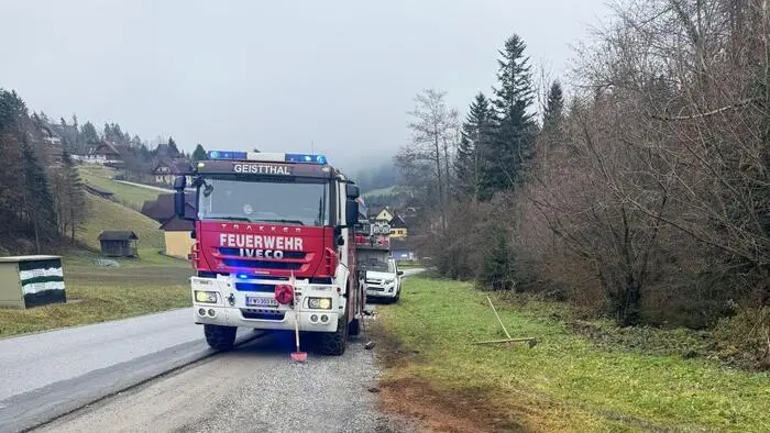Die Feuerwehr Geistthal musste in der Nacht auf Freitag zu einem Unfall ausrücken (Archivfoto)