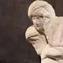 Maria und der tote Jesus. Die 
unvollendete „Pietà Rondanini“ 
von 1564 ist das letzte Werk, das der hochbetagte Michelangelo schuf