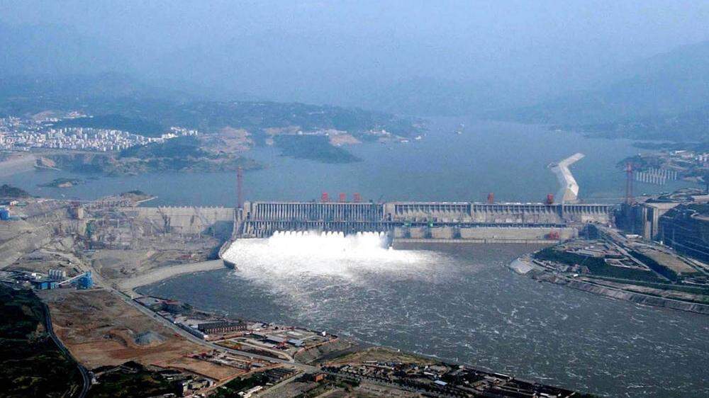 Staudamm am chinesischen Jangtse