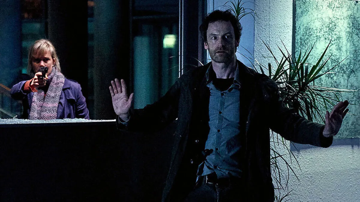 Die Ermittler Böhnisch (Anna Schudt) und Faber (Jörg Hartmann) in "Sturm". 