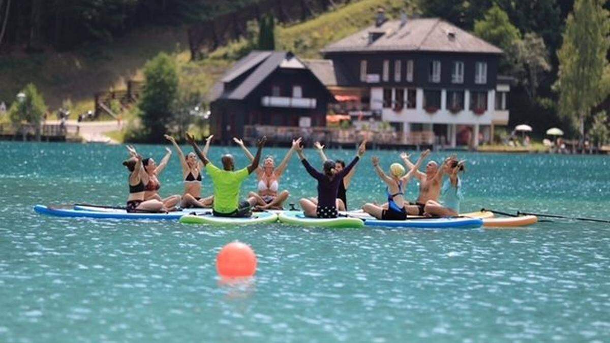 Yoga am Weissensee