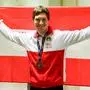 GYOR,HUNGARY,01.MAR.24 - SHOOTING - ISSF European Championships, 10M Rifle/ Pistol, 10m Air Rifle, men. Image shows the rejoicing of Martin Strempfl (AUT).
Photo: GEPA pictures/ Aleksandar Djorovic