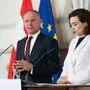 Innenminister Gerhard Karner (ÖVP) und Justizministerin Alma Zadić