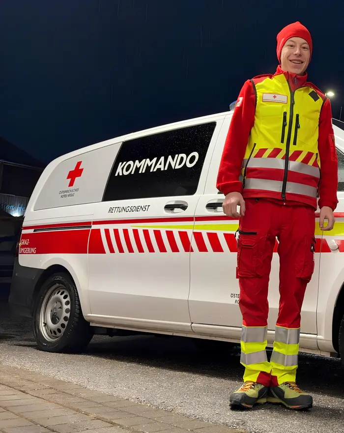 Christian Puschl ist seit seinem 13. Lebensjahr beim Roten Kreuz