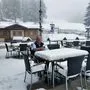 Johann Plattner in Sommerstimmung leider mit Winterbegleitung 