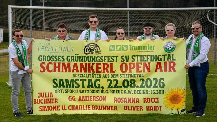 Das „Schmankerl-Open Air“ soll am 22. August den Sportplatz in Heiligenkreuz am Waasen zur Fest- und Konzertbühne machen