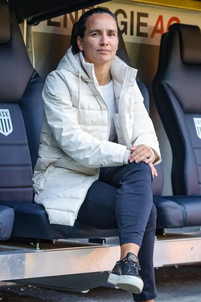 LINZ,AUSTRIA,20.MAR.24 - SOCCER - OEFB, Oesterreichischer Fussball-Bund, Irene Fuhrmann, media event. Image shows head coach Irene Fuhrmann (AUT).
Photo: GEPA pictures/ Manuel Binder
