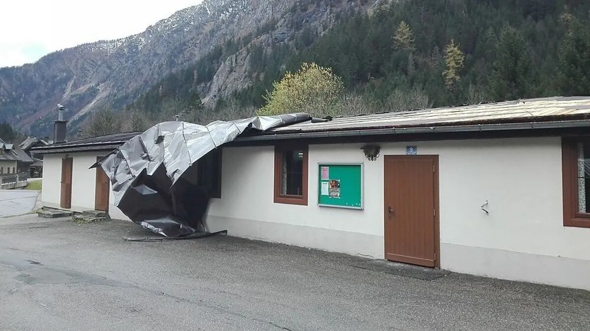 In Weichselboden wurde vor allem das Volkshaus in Mitleidenschaft gezogen