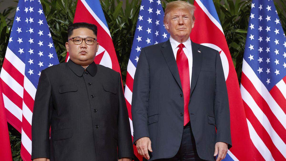 Kim Jong Un und Donald Trump 