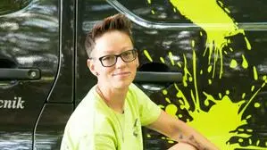 Jennifer Kos-Mercnik ist Malermeisterin