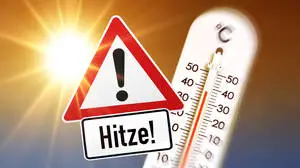 Thermometer im Sonnenlicht