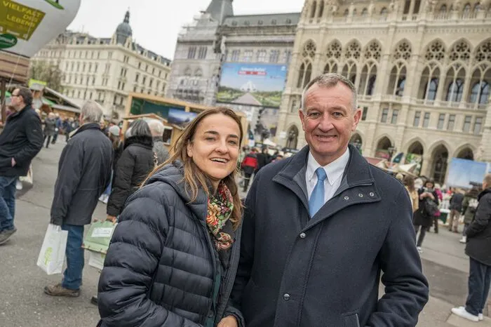 Astrid Salmhofer (Wien Energie) und Peter Koren (IV), zwei Steirer in Wien, für die dieses Fest Pflicht ist.