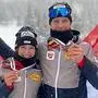 Lisa Hirner und Paul Walcher strahlen über Bronze