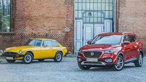 Über acht Ecken verwandt: Der B war das mit Abstand meistverkaufte Modell der ersten MG-Ära, der Plug-in-Hybrid EHS steht für die Neuzeit