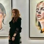 Mercedes Helnwein in der Wiener Galerie Kovacek und Zetter, die 2024 eine Soloausstellung mit ihren Arbeiten gezeigt hat