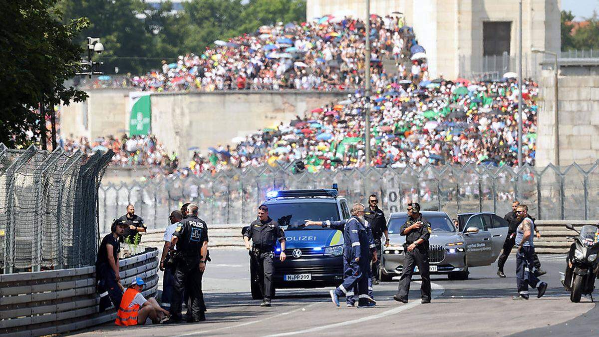Protestaktion bei DTM-Rennen