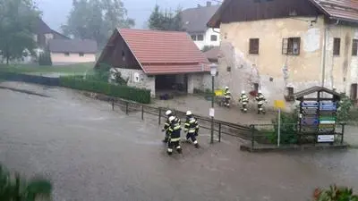 Ortskern von Tiffen war überflutet