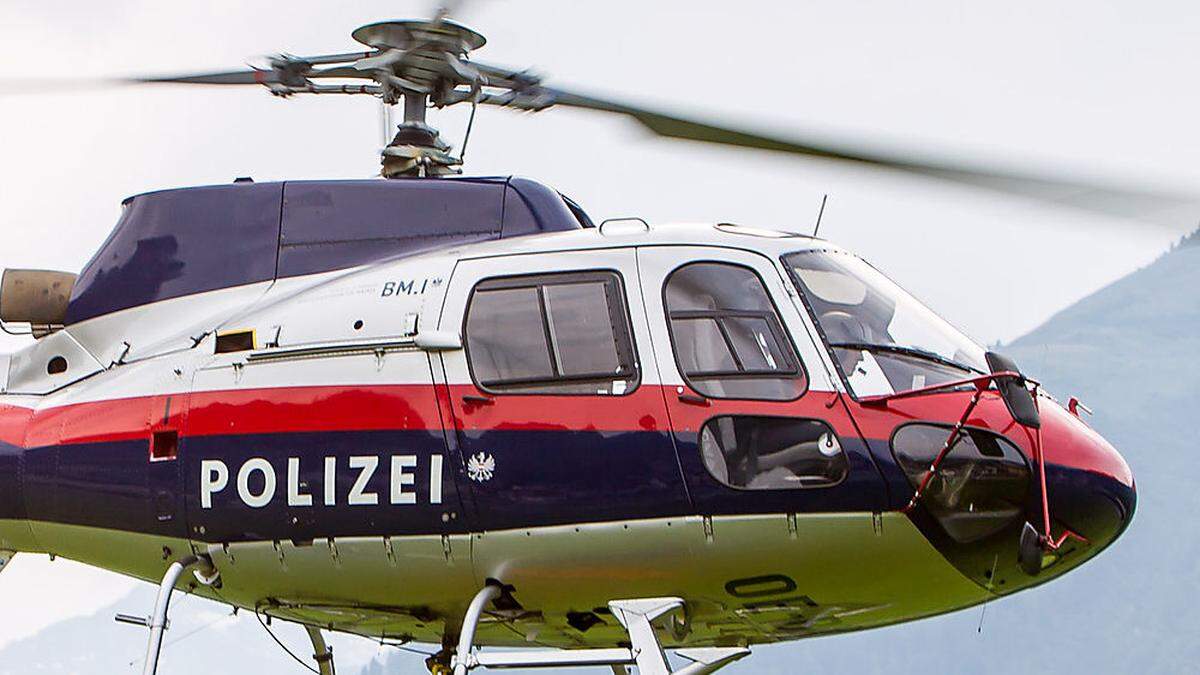 Auch ein Hubschrauber des Innenministeriums war an der Suche beteiligt