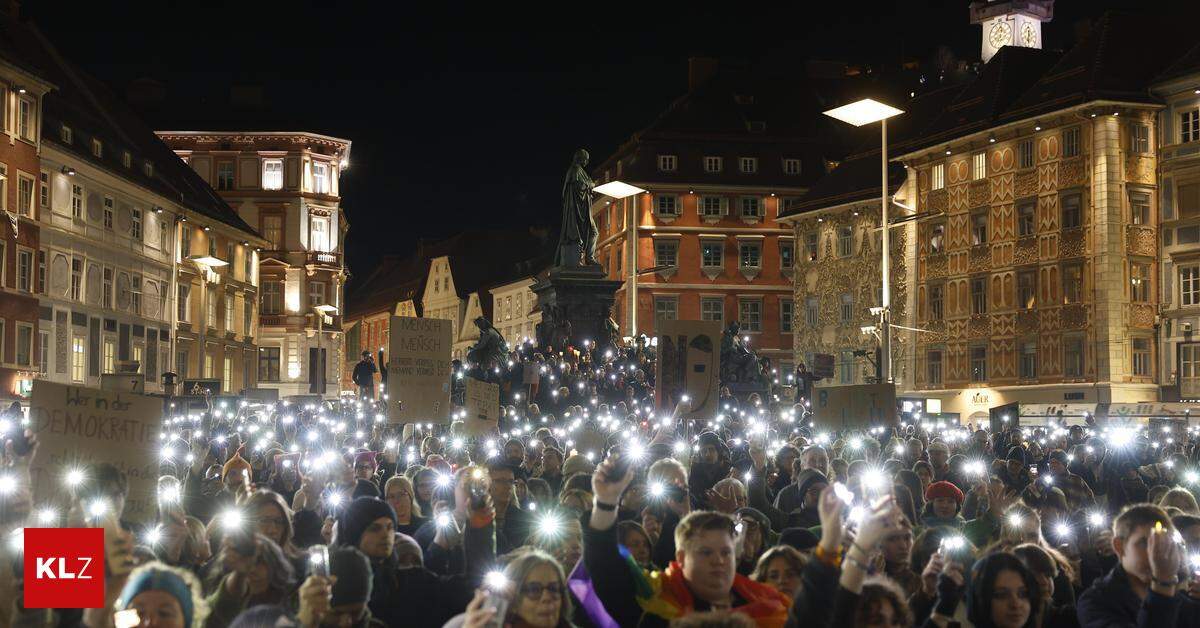 Des milliers de personnes ont manifesté à Graz contre l’extrémisme de droite