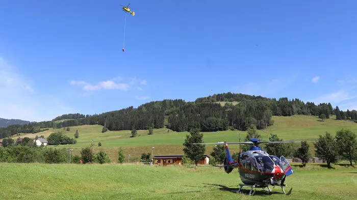 Perfektes Flugwetter herrschte für die Gebietsübung der Bergrettung.